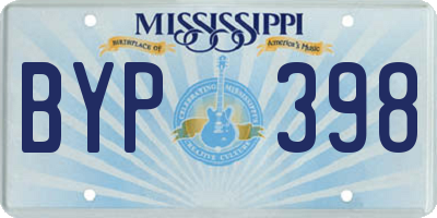 MS license plate BYP398