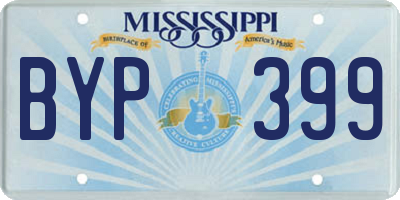 MS license plate BYP399