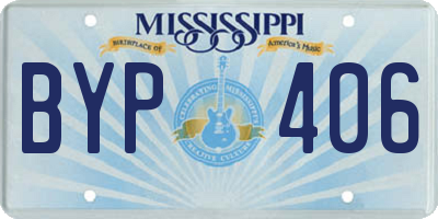 MS license plate BYP406