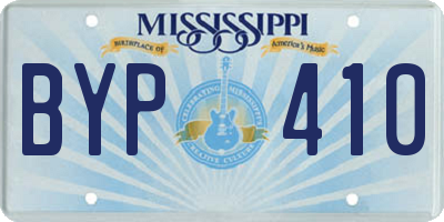 MS license plate BYP410