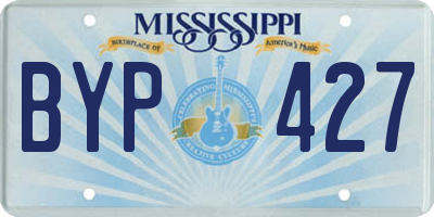 MS license plate BYP427