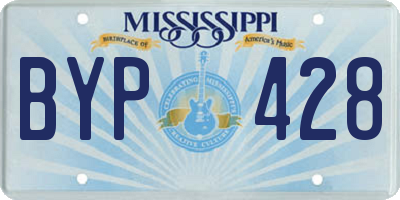 MS license plate BYP428