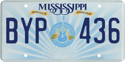 MS license plate BYP436