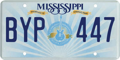 MS license plate BYP447