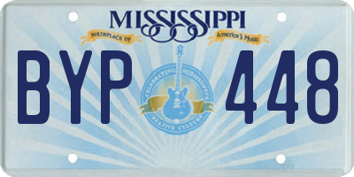 MS license plate BYP448