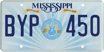 MS license plate BYP450