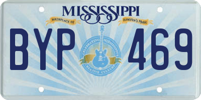 MS license plate BYP469