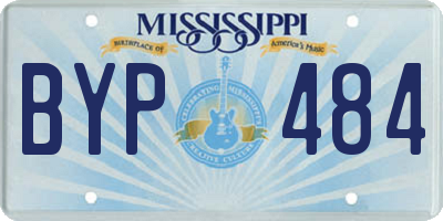 MS license plate BYP484