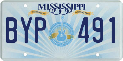 MS license plate BYP491