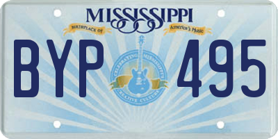 MS license plate BYP495