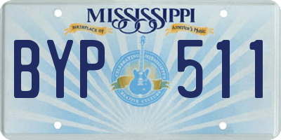 MS license plate BYP511
