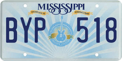 MS license plate BYP518