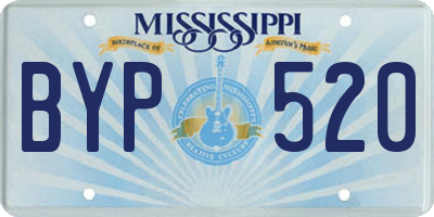 MS license plate BYP520