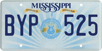 MS license plate BYP525