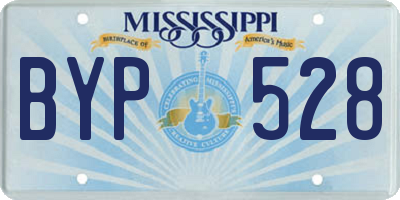 MS license plate BYP528