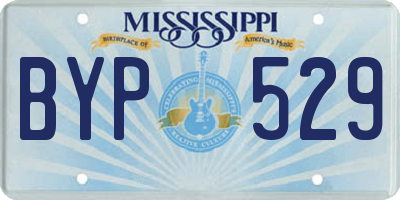 MS license plate BYP529