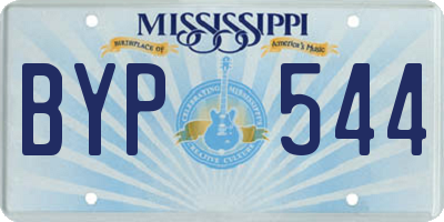 MS license plate BYP544