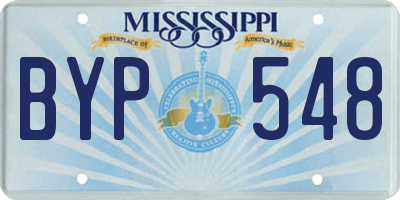 MS license plate BYP548