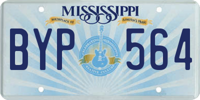 MS license plate BYP564