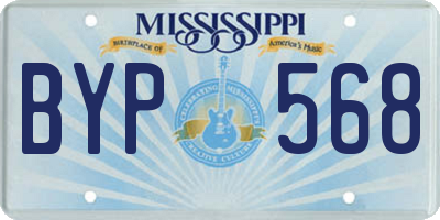 MS license plate BYP568