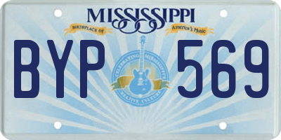 MS license plate BYP569