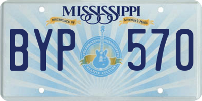 MS license plate BYP570