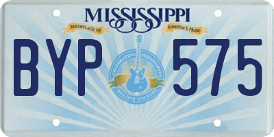 MS license plate BYP575