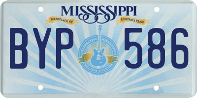 MS license plate BYP586