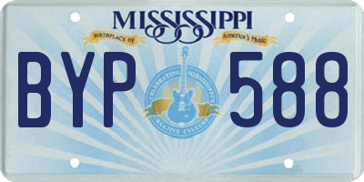 MS license plate BYP588