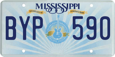 MS license plate BYP590