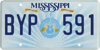 MS license plate BYP591