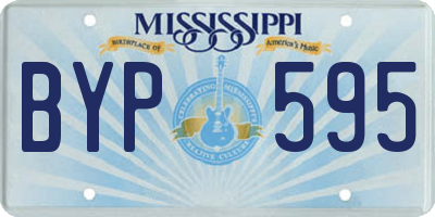 MS license plate BYP595