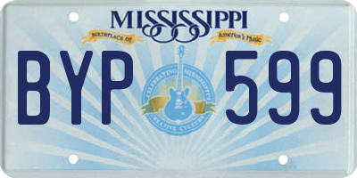 MS license plate BYP599