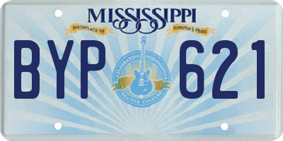 MS license plate BYP621