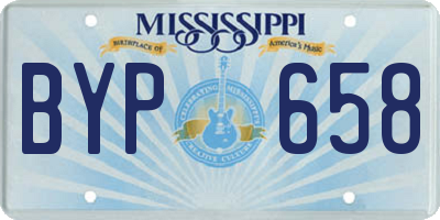 MS license plate BYP658