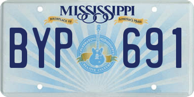 MS license plate BYP691