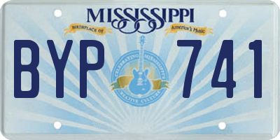 MS license plate BYP741