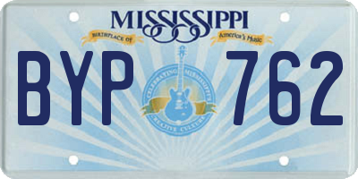 MS license plate BYP762