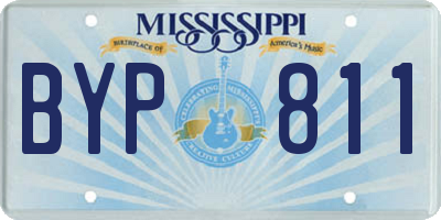 MS license plate BYP811