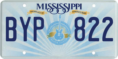 MS license plate BYP822