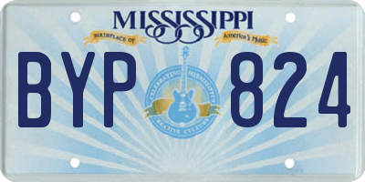 MS license plate BYP824
