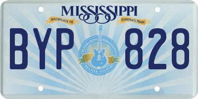 MS license plate BYP828