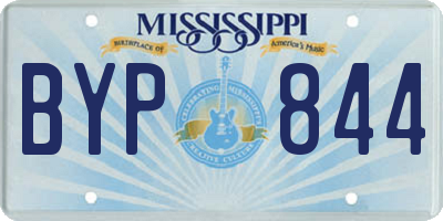 MS license plate BYP844