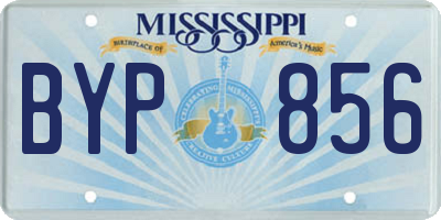MS license plate BYP856