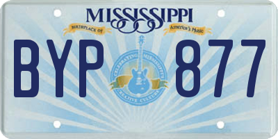 MS license plate BYP877
