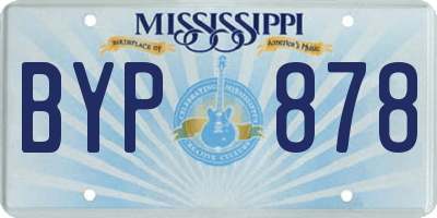 MS license plate BYP878