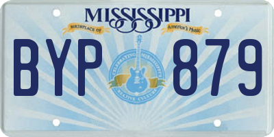 MS license plate BYP879