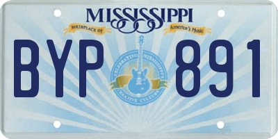 MS license plate BYP891