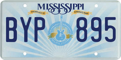 MS license plate BYP895