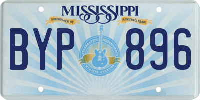 MS license plate BYP896